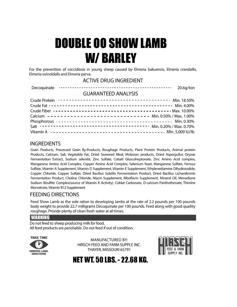 Double OO Show_Lamb